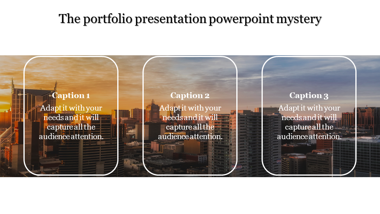 Portfolio PowerPoint Template and Google Slides